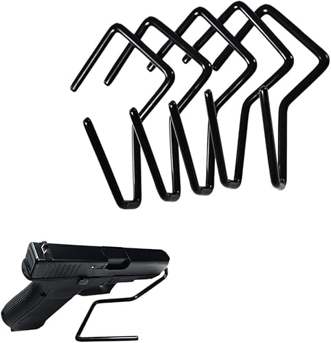 LOTE 5 soporte de almacenamiento seguro soporte de exhibición solo estante para pistola pistola revólver