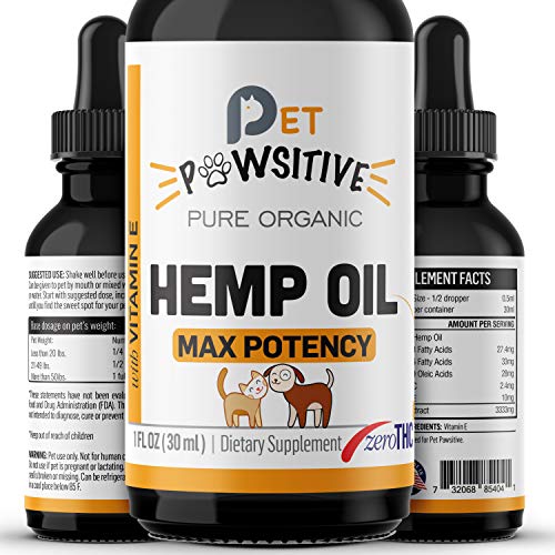 Pet Pawsitive - Hemp Oil for Dogs and Cats - Made in USA
