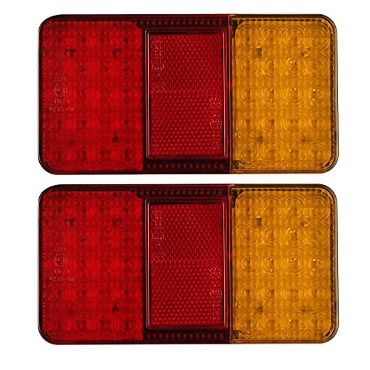 40 LED bakre bromsljus bakljus släpljus belysning LED bakljus stoppljus varningsljus för släpvagn husbil skåpbil traktor 2 stycken