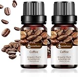 Kaffeeöl 2 Stück x 10 ml - Ätherisches Pure Coffee Essential Oil für Aromatherapie...