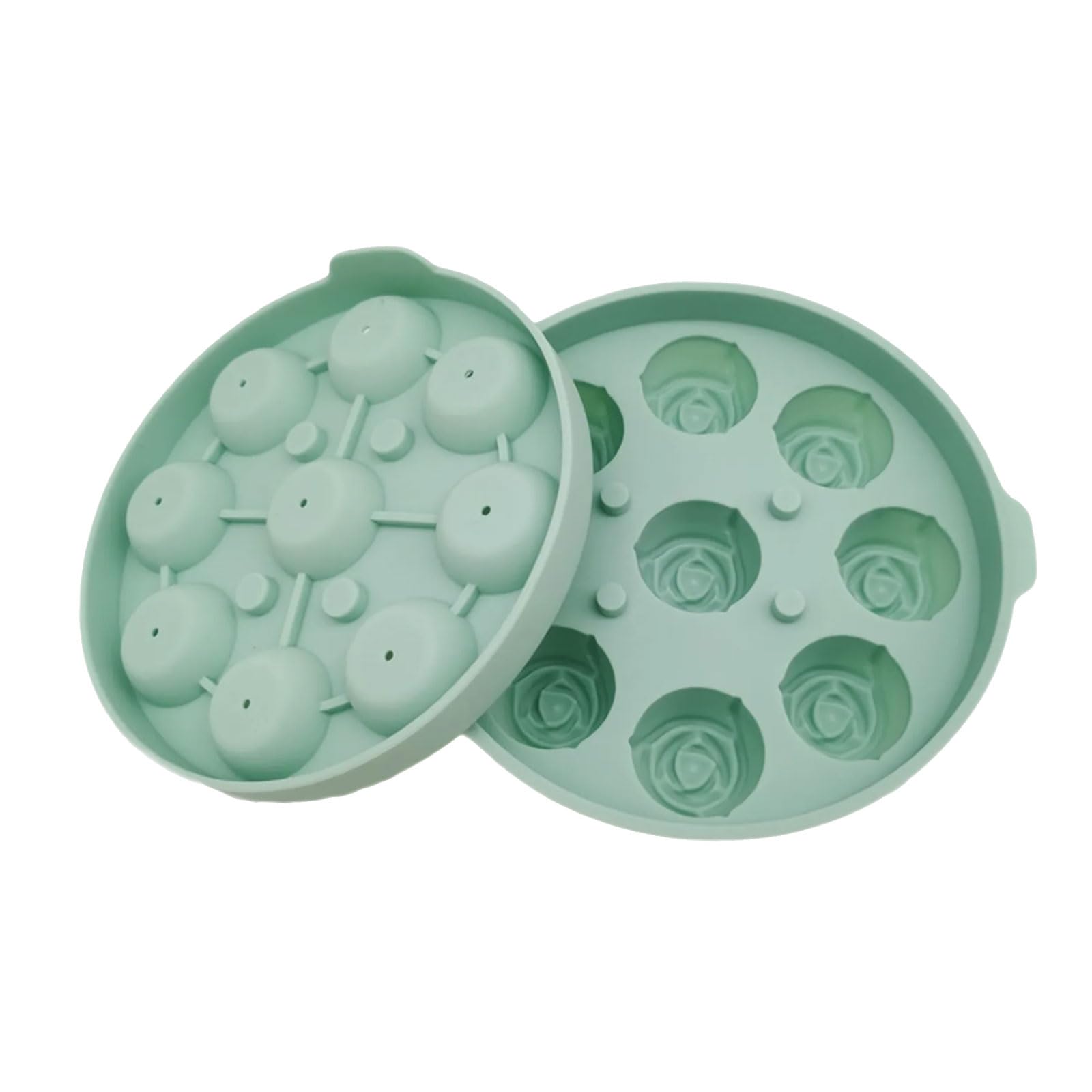 Xinsheinelry Shape Ice Cubes Trays Silicone Ice Cubes Tray Party Supplies 3D Rose Molds for Cocktails Juices and Coffee Silicone Tray