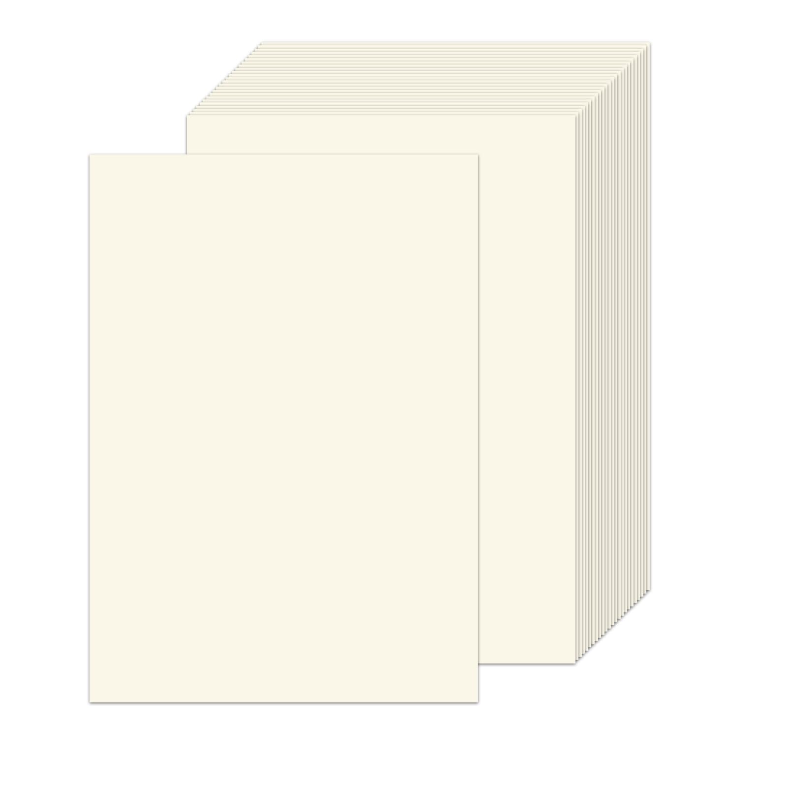 Jyvex 60 arkuszy papieru kredowego A4, 250g/m² kredowy karton papieru kremowy A4, karton fotograficzny, papier do wycinania, papier do majsterkowania do malowania, wykonywania kartek, zaproszeń