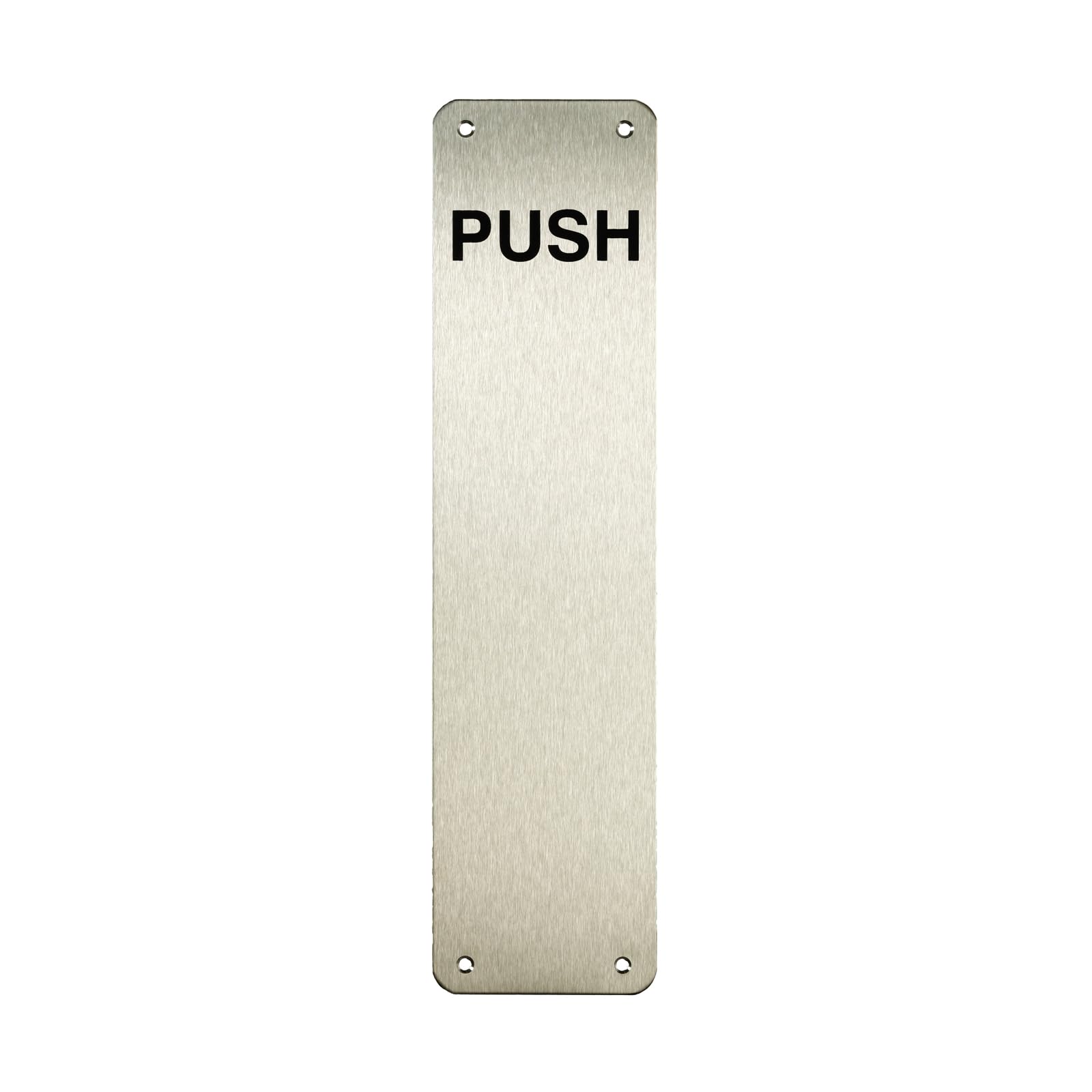 Access Hardware Satin Stainless Steel Push Finger Plate - 300Mm X 75Mm
