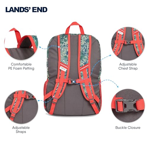 Image of Lands' End Unisex Kids Large ClassMate Lightweight Durable Elementary School Backpack, Dusty Olive