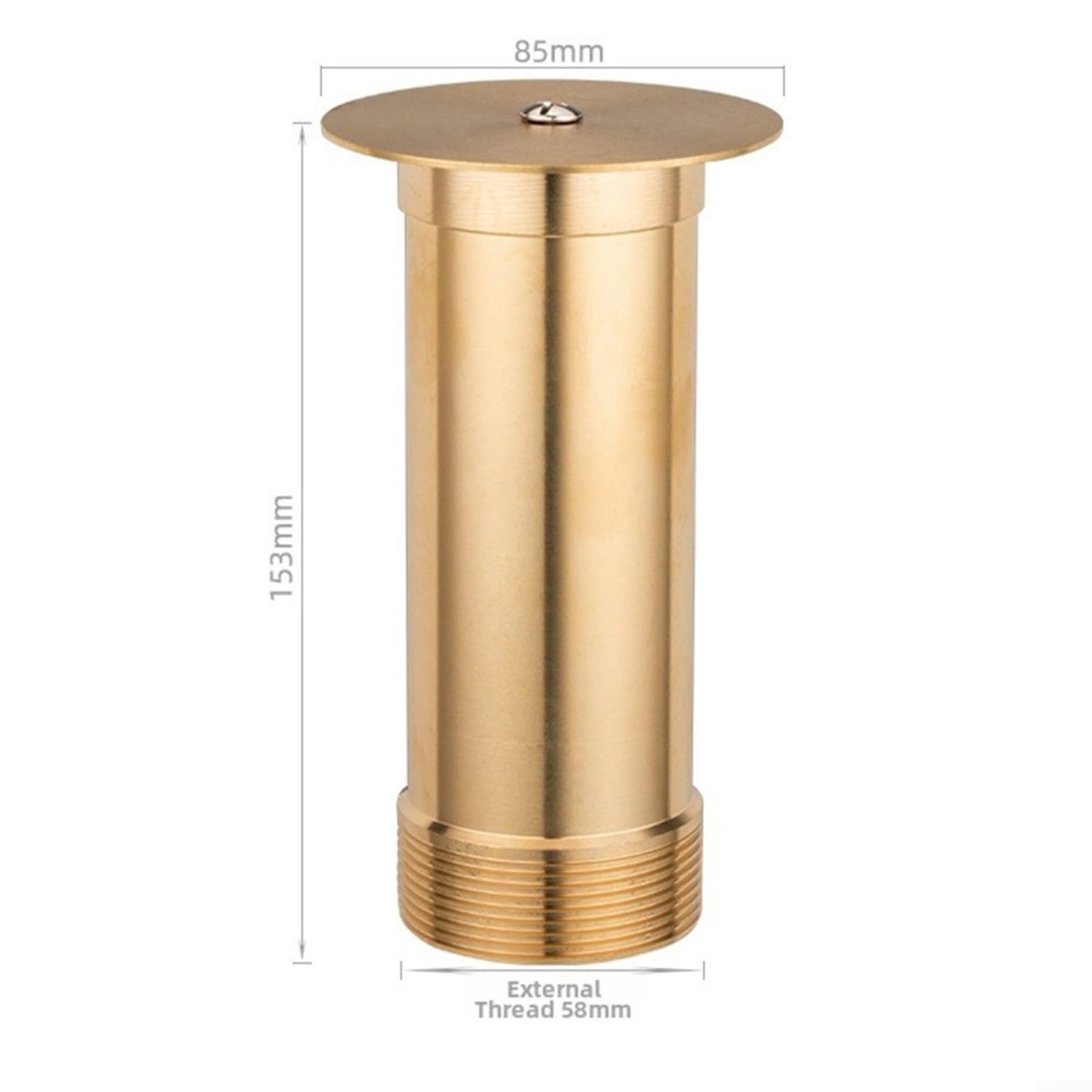 Spruzzatore a spruzzo d'acqua a fungo ugello a fontana in ottone per laghetto da giardino (5,1 cm)