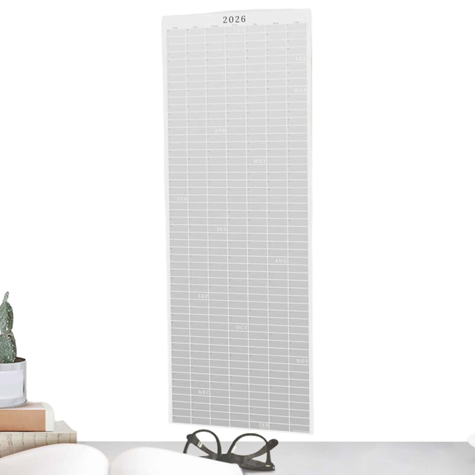 Calendario de pared 2026 para programar citas y evitar el caos visual con vista mensual grande 8