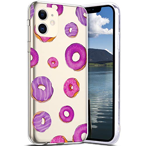 Robinsoni Case Compatible with iPhone 11 Phone Case Transparent Crystal See Through Phone Case Elastic Glossy Gel Rubber Cover Clarity Ultra Thin Cover Soft TPU Silicone Phone Case for iPhone 11