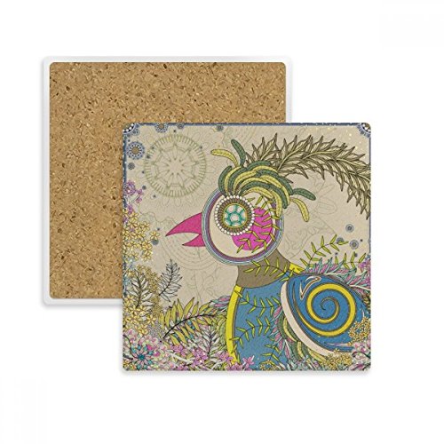 Coaster Tasse Fleur Faisan Doré Ukiyo-e Absorbant