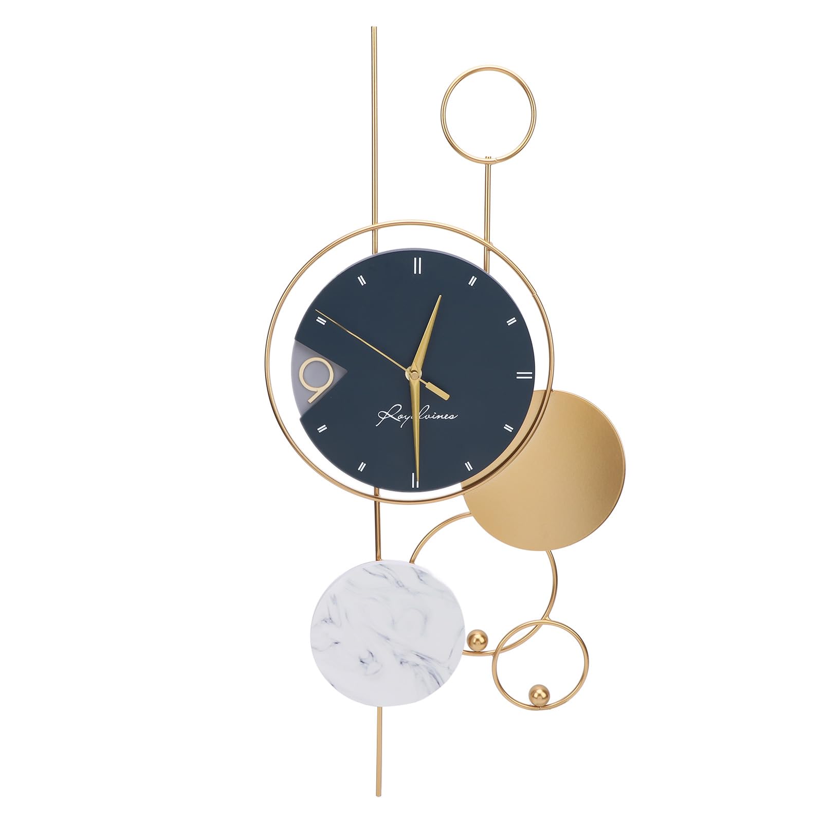 Horloge silencieuse Cocoarm au mouvement en laiton précis