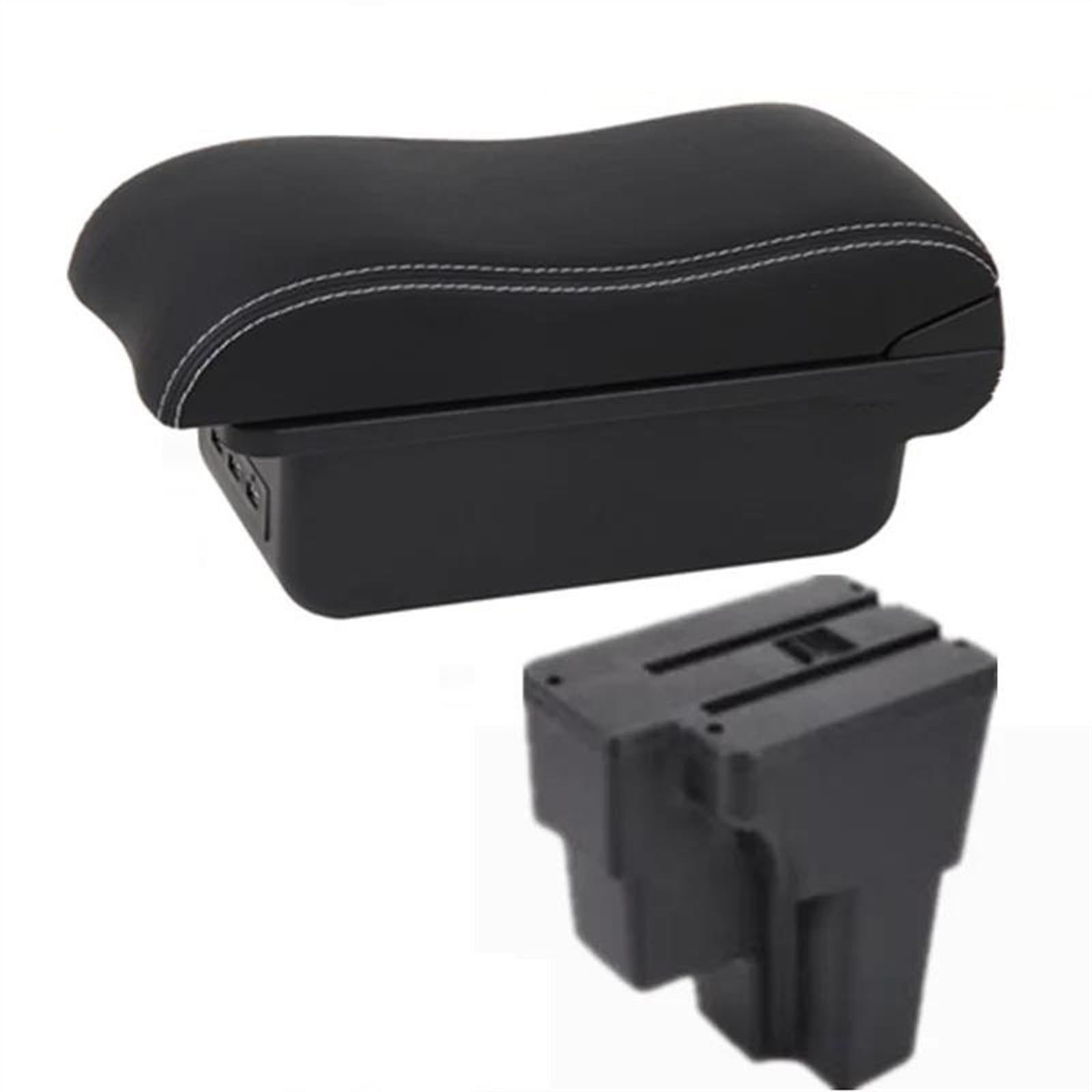 Ysdsls 3 White Line 3Usb Car Accessories Armrest Box Europe South Storage For Rio 3 For Stonic 2015-2024