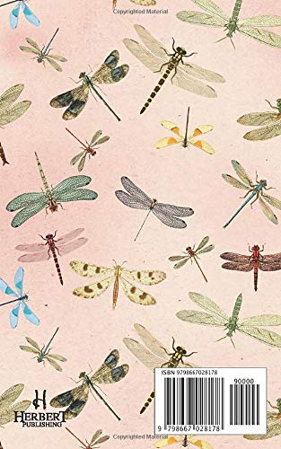 Notes: Dragonfly Vintage Design Composition Notebook with 120 ruled themed pages Handy sized 5"x8" size - notepad with lined pages - Image 2