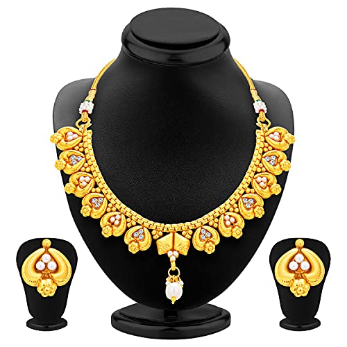Elegant Plated Necklace Set For Women
