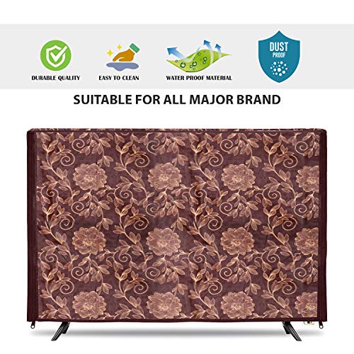 Image of Transparent LCD /LED T.V Protector Cover with Zipper Enclosure for 32 Inch Suitable for All Major Brand & Model (Color Brown, Size-29x3x19 Inches)