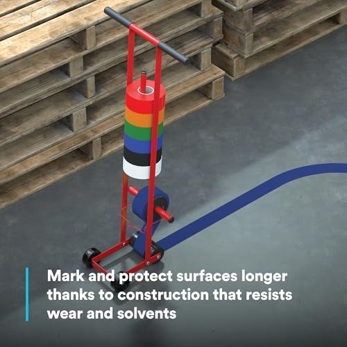 Image of 3M Vinyl Tape 471, 3 in x 36 yd, Blue, 1 Roll, Paint Alternative for Floor Marking, Social Distancing, Color Coding, Safety Marking