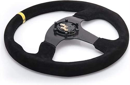 Miniatura 8 de Volante universal de carreras tira roja de PVC soporte de aluminio volante deportivo con botón de bocina