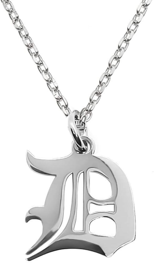 Sponsored Ad - Old English Initial Alphabet Letter Necklace