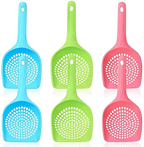 SN-Aquatic-Micro-Cat-Litter-Scoop-With-Variant-colour-Combo-Small-Hole-One-Big-Hole-One-Pack-Of-2-Blue