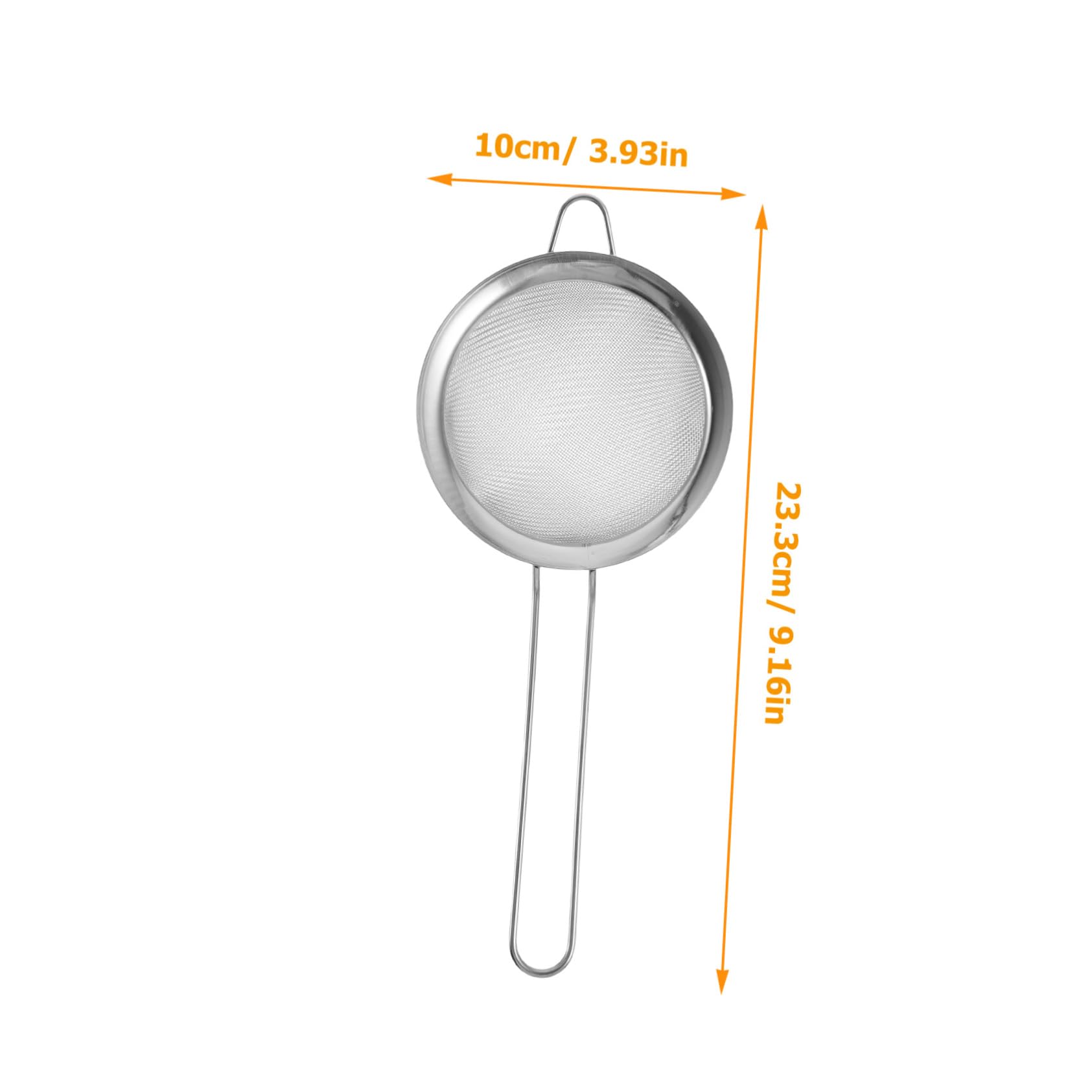 SOLUSTRE Stainless Steel Flour Sifter with Fine Mesh Lightweight Baking Tool for Quick Sifting of Powdered Sugar Baking Powder and Almond Flour for Kitchen Use