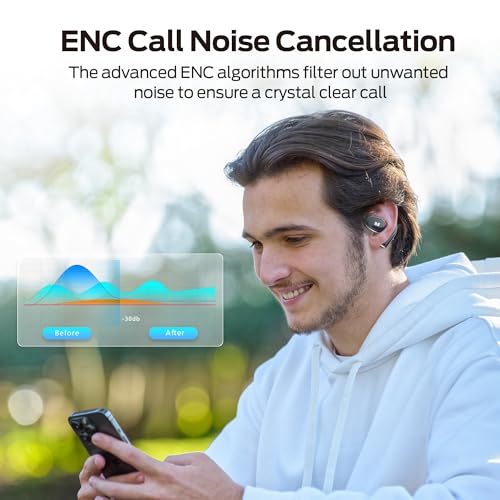 Image of Monster Open Ear AC328 Wireless Earbuds, Open Ear Headphones 32H Playtime, Lightweight Comfort Bluetooth Earbuds, Bluetooth 6.0 Earphones Stereo Sound