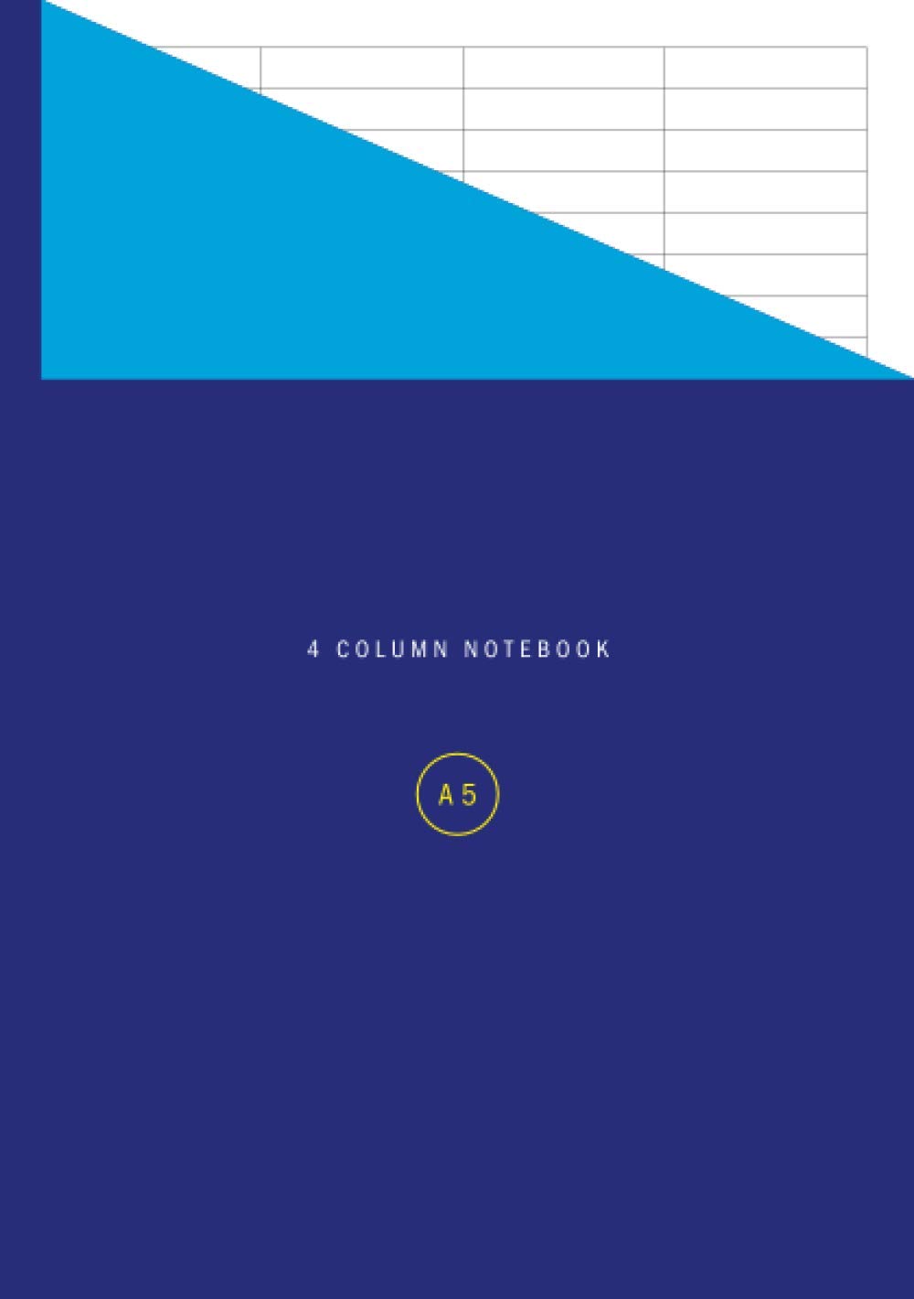 4 Column Notebook A5: Versatile Journal / Notepad with Four Ruled / Lined Columns