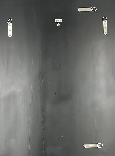 Miniatura 7 de Zorigs Espejo decorativo para pared  Espejo de pared decorativo hecho a mano, espejo rectangular amarillo y marrón de 32 x 24 pulgadas para pasillo,