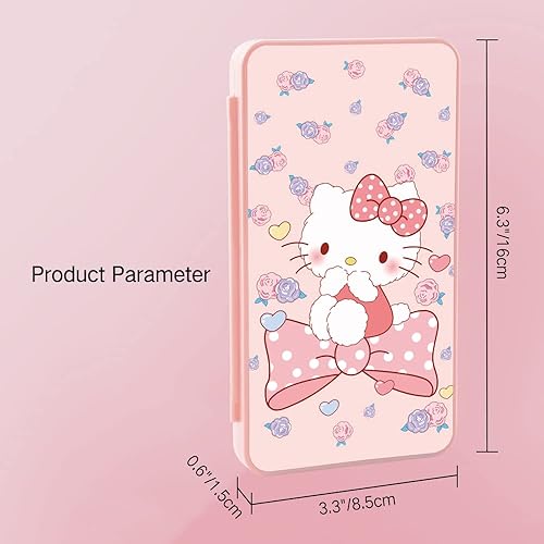 Vista 123 de PERFECTSIGHT 48 Switch Game Card Case for Nintendo Switch OLED Switch Lite, Cute 48 Game Holder Cartridge Case for Game Cards and SD Cards, Kawaii