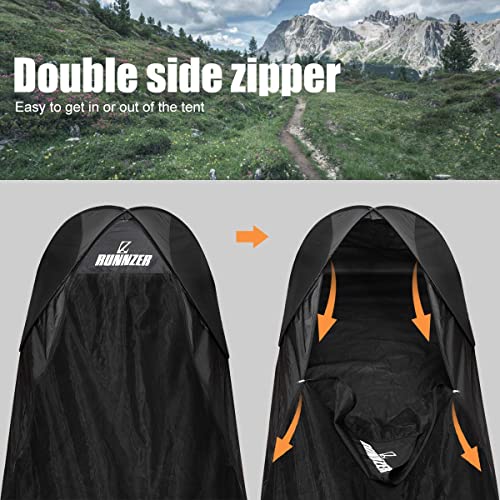 Carpa pop-up para una persona con mosquitera L RUNNZER miniatura 5