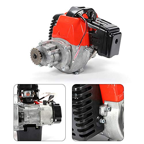 49CC 2-stroke Engine Motor-T8F Chain Complete Engine Motor Kit-Cylinder Pull Start Gas Scooter Mini Bike Motor
