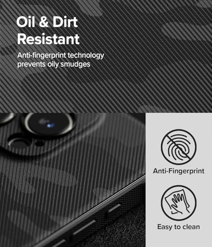 Image of Ringke Onyx Compatible with iPhone 16 Pro Case Cover Rugged Flexible Durable Anti-Slip TPU Protection Shockproof iPhone 16 Pro Back Cover - Camo Black