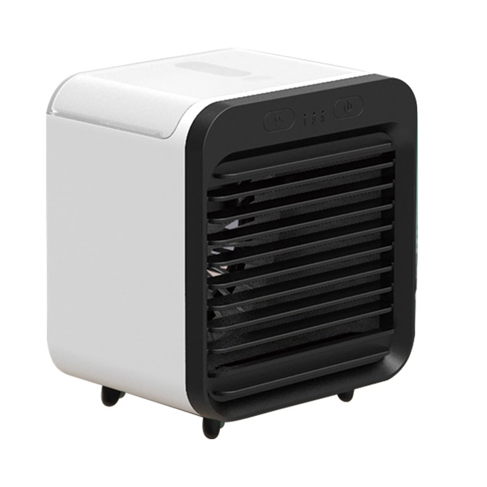 Air Purifier Fan Conditioner USB Water Cooling Desktop Protable Bedroom Low Noise Including Night Electric Airflow Comfort Refreshing Breeze(White)