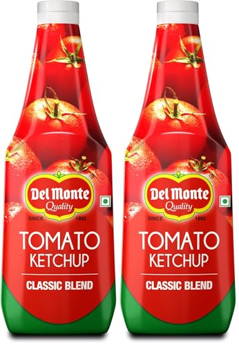 Image of Del Monte Tomato Ketchup - Classic Blend, 1 Kg | No MSG |Made By Chef Loved By All (Pack of 2)