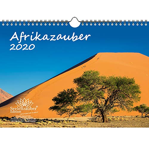 Télécharger Calendrier africain DIN A4 2020, paysage africain et animaux : 1 carte de vœux et 1 carte de Noël PDF