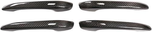 AkosOL Compatible for Porsche Macan 2014-2023 Dry Carbon Fiber Car Exterior Door Handle Cover Trim Sticker Accessories (with Holes)