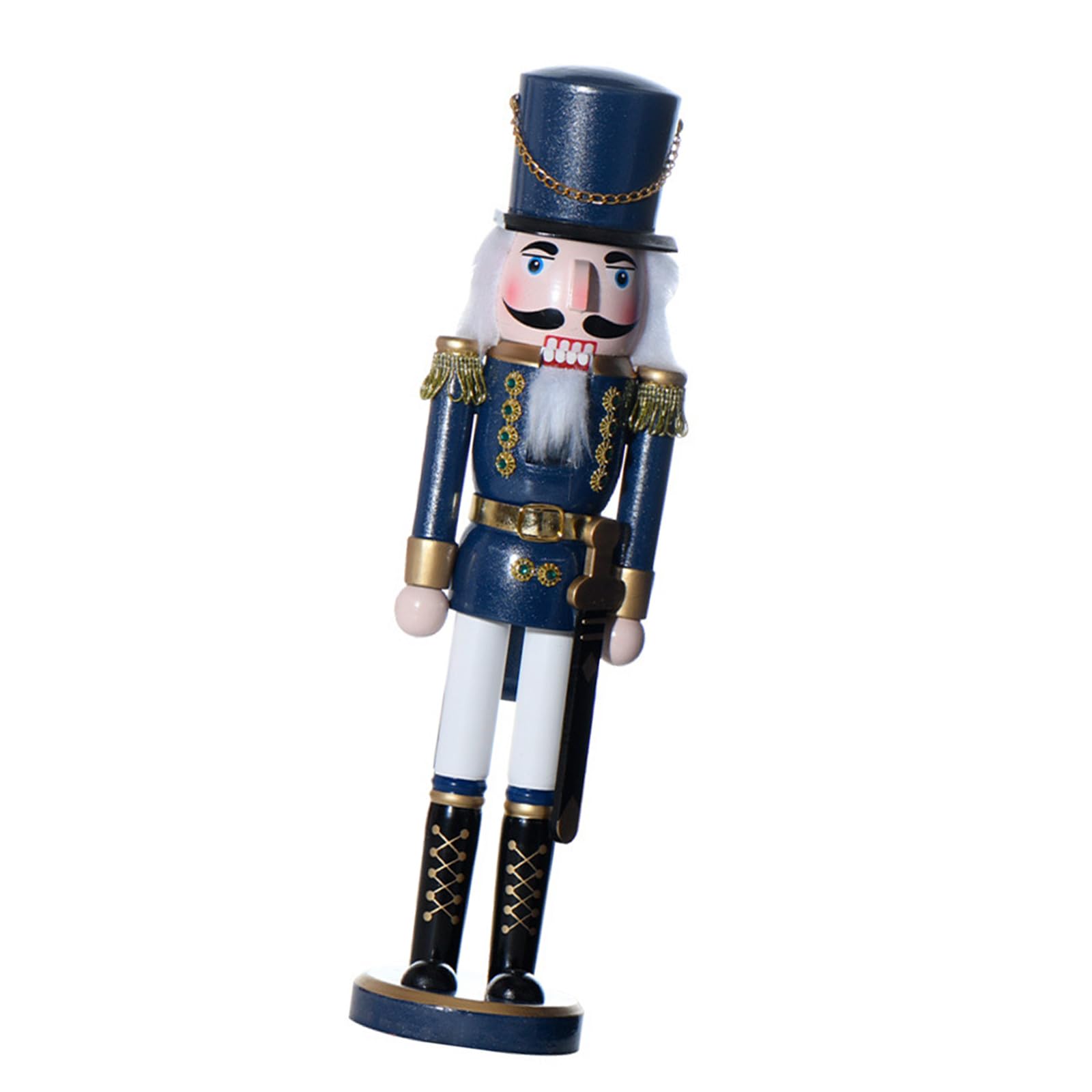 Buxuaaaa Wood Nutcrackers Soldier Ornament Delicate Christmas Decorative Pieces for Holiday Homes Embellishment Christmas Nutcrackers