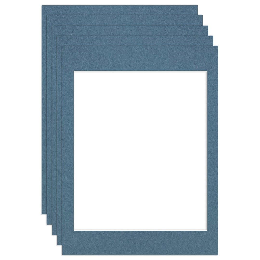 Procut Global 16x12" Pompadour Picture Mounts to Fit 12x10" Aperture - Precision Cut Cardboard Photo Mount - Ideal for Frames, Prints, Artwork & Certificates - Sizes & Colours Available - 5 Pack
