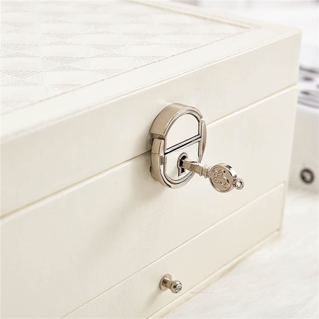 Multi Function Storage Box Leather Jewelry Organizer Multi Layer Jewelry Display