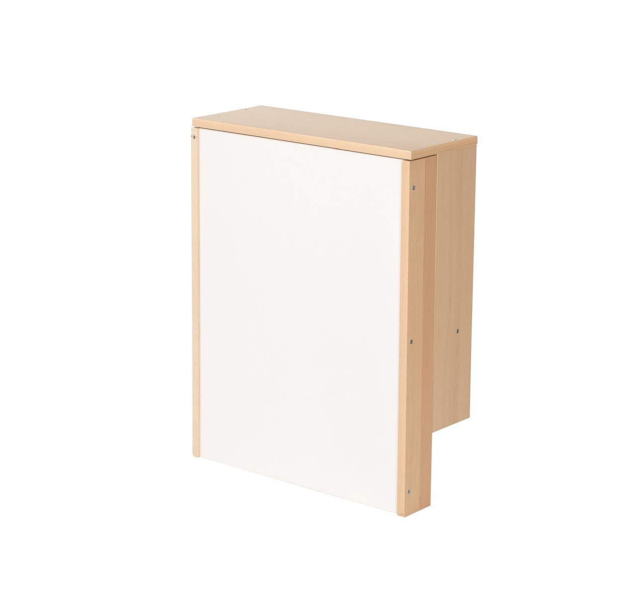 Geuther 4872 Étagère à langer murale Wicki Étagère avec matelas à langer peu encombrante utilisable d'une seule main planche à langer agréable pour le dos Naturel Motif: étoile