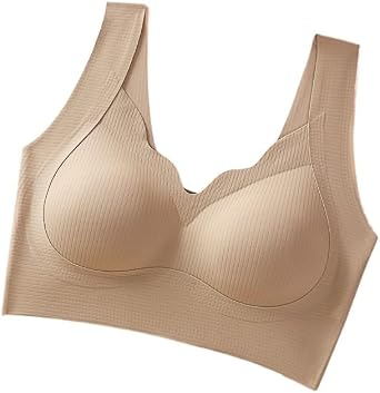 Seamless Pull-Up Bra For Women - 3D Cup Lift & Support, No-Wire Comfort With Removable Pads, Full Cup Vest Style