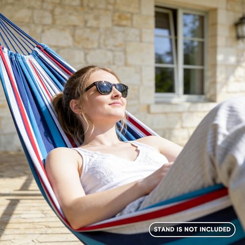 Image of SUNCREAT Hammock Replacement for Stand, Double Hammock Without Stand, Ocean Stripes