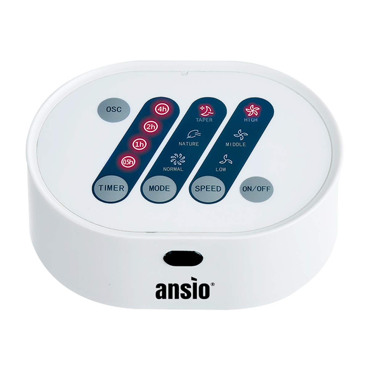 Ventilatore A Torre ANSIO 16" - 3 Velocità, Oscillazione, Nero Per Casa E Ufficio - Foto 2