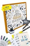 ONLINE Adventskalender Lettering 2022 für Jugendliche & Erwachsene I Geschenkidee zur Adventszeit, für Beginner I 24 kreative Schreib-Überraschungen inkl. Tipps & Anleitung I Über 40 Schreibwaren