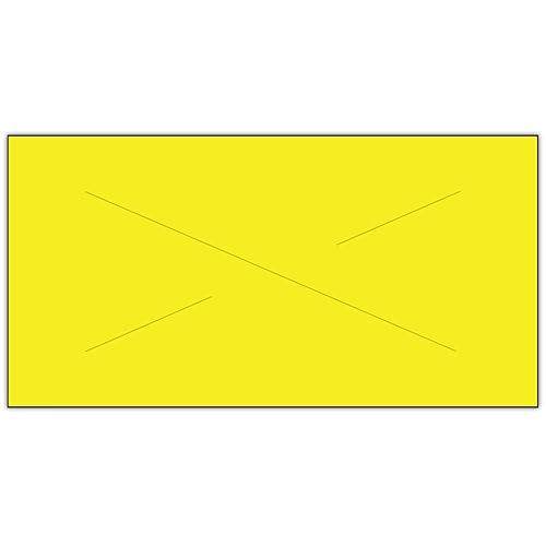 Garvey Productos Gx3719 Etiquetas amarillas en blanco (3719-10730), 5 rollos por funda