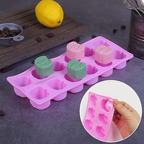 6 Pcs Christmas Silicone Molds, Senhai Mini Christmas Tree Sock Shape Halloween Candy Pumpkin Maple Leaf Silicone Mould, For Making Christmas Candy, Halloween Candy Chocolate Cake #TOP5