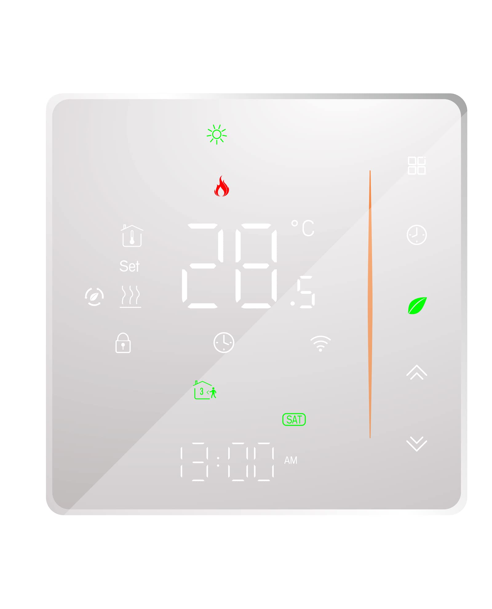 Termostato Smart Wifi Caldaia a gas/acqua Riscaldamento Termostato ambiente Telecomando Regolatore di temperatura programmabile digitale Umidità Tuya Funziona con Amazon Alexa Google Home 95~240VAC