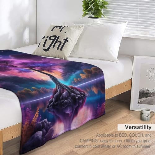 Couverture Polaire pour Canape Tapis Douillet Flannel Plaid de Voyage Chaud