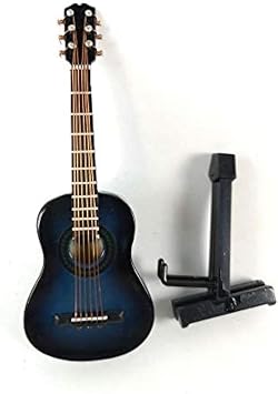 ALANO Miniature Guitar Miniature Ornaments Musical Instrument Decoration Gift 13cm