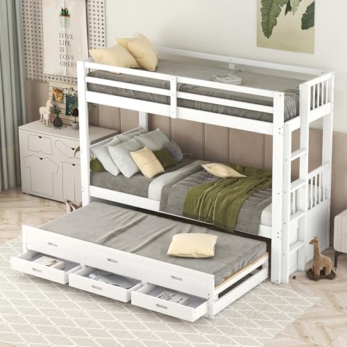 Literas Juveniles 3 Camas con Escalones Marca TIZZ