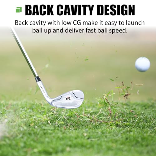 MAZEL Stainless Steel Golf Wedge 52 56 60 Degrees with QPQ Anti-Rust Finish, Premium Sand & Lob Wedges for Superior Spin and Control - Image 6