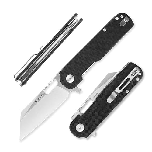 Ganzo G770-BK EDC Folding Pocket Knife Razor Sharp D2 Stainless