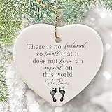 VAPCUFF Baby Loss Gift, Memorial Baby Ceramic Heart Ornament, Baby in Heaven Keepsake, Miscarriage Memorial for Angel Baby